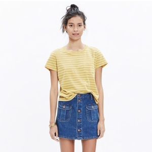 Madewell Radio Tee in Largo Stripe